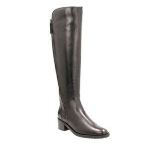 Clarks Valana black riding boots. Size 8